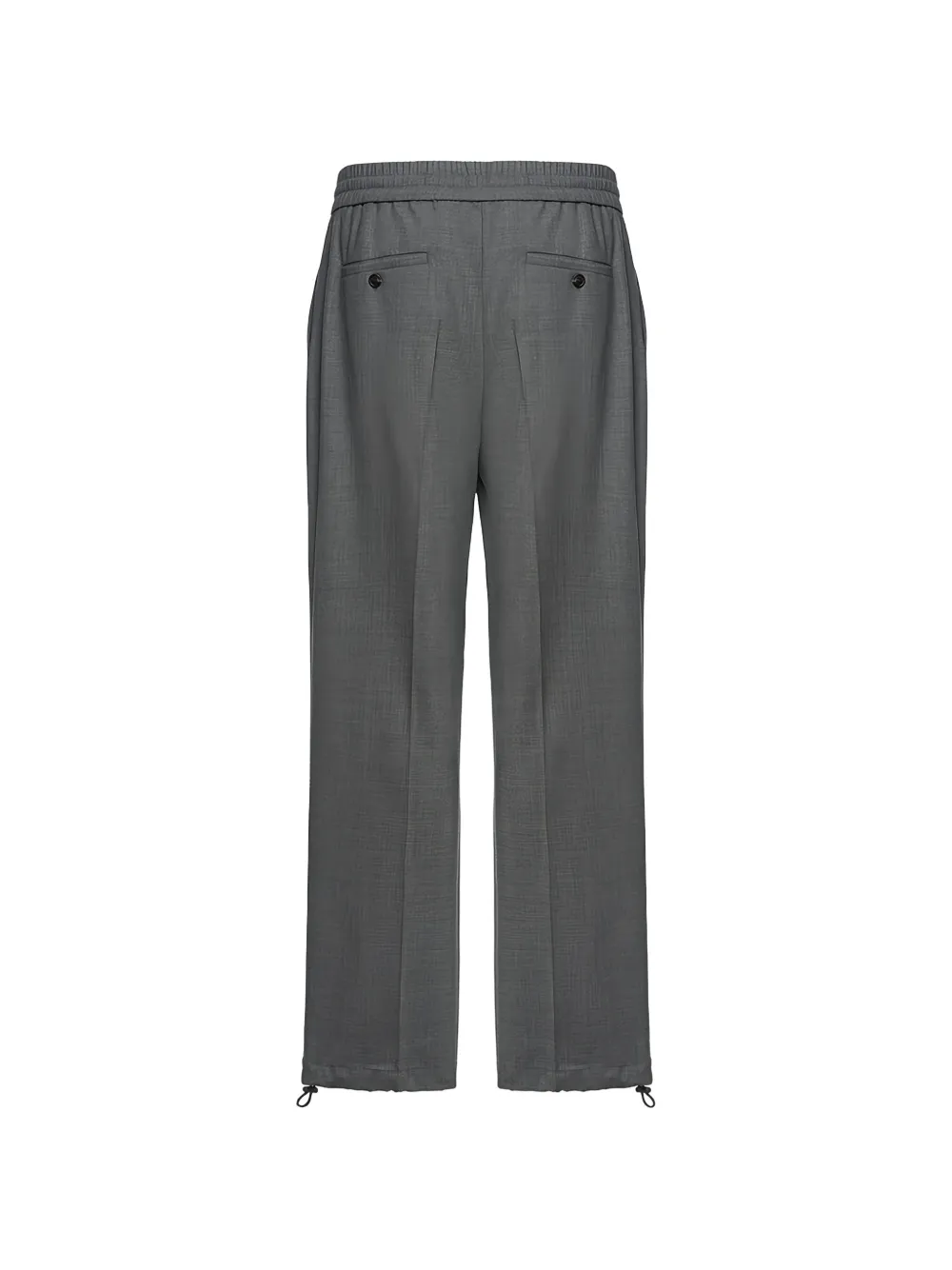 Malo drawstring-waist straight-leg trousers Grijs