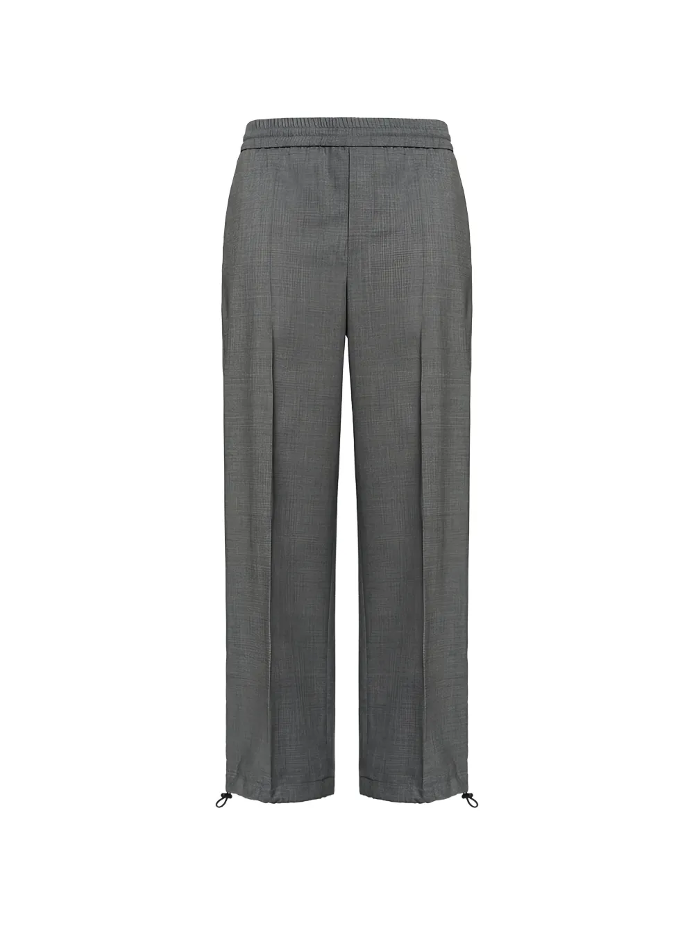 Malo drawstring-waist straight-leg trousers Grijs