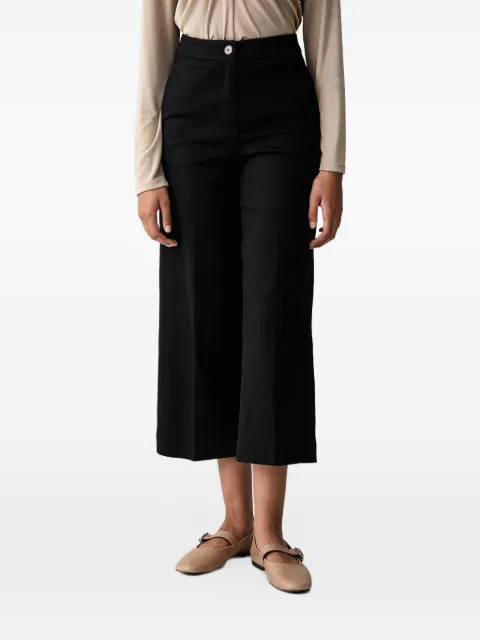 Benetton cropped wide-leg trousers