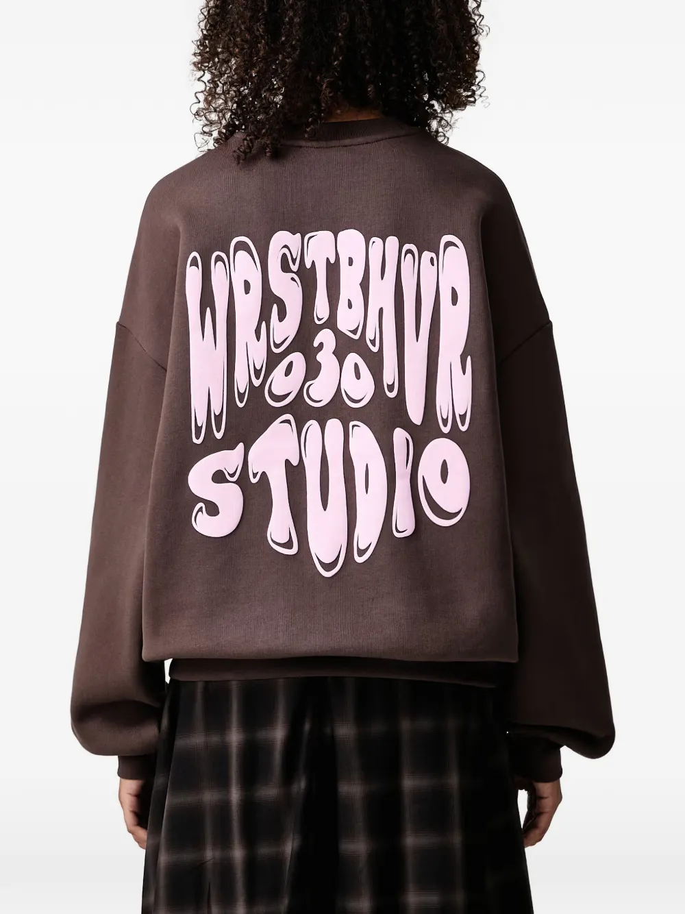 WRSTBHVR Flynn V2 logo-print sweater Bruin