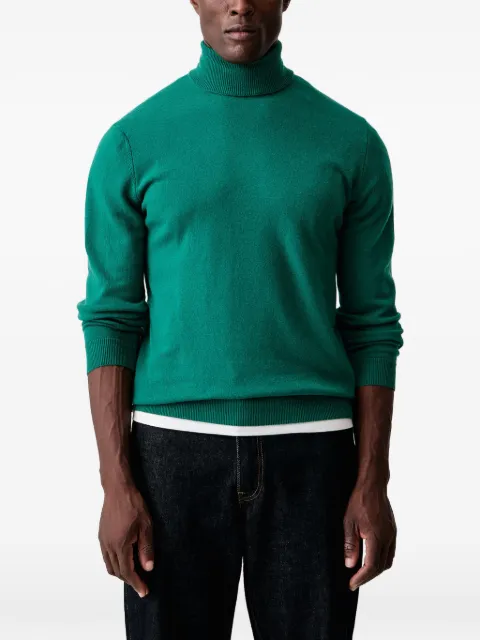 Benetton roll-neck ribbed-trim sweater