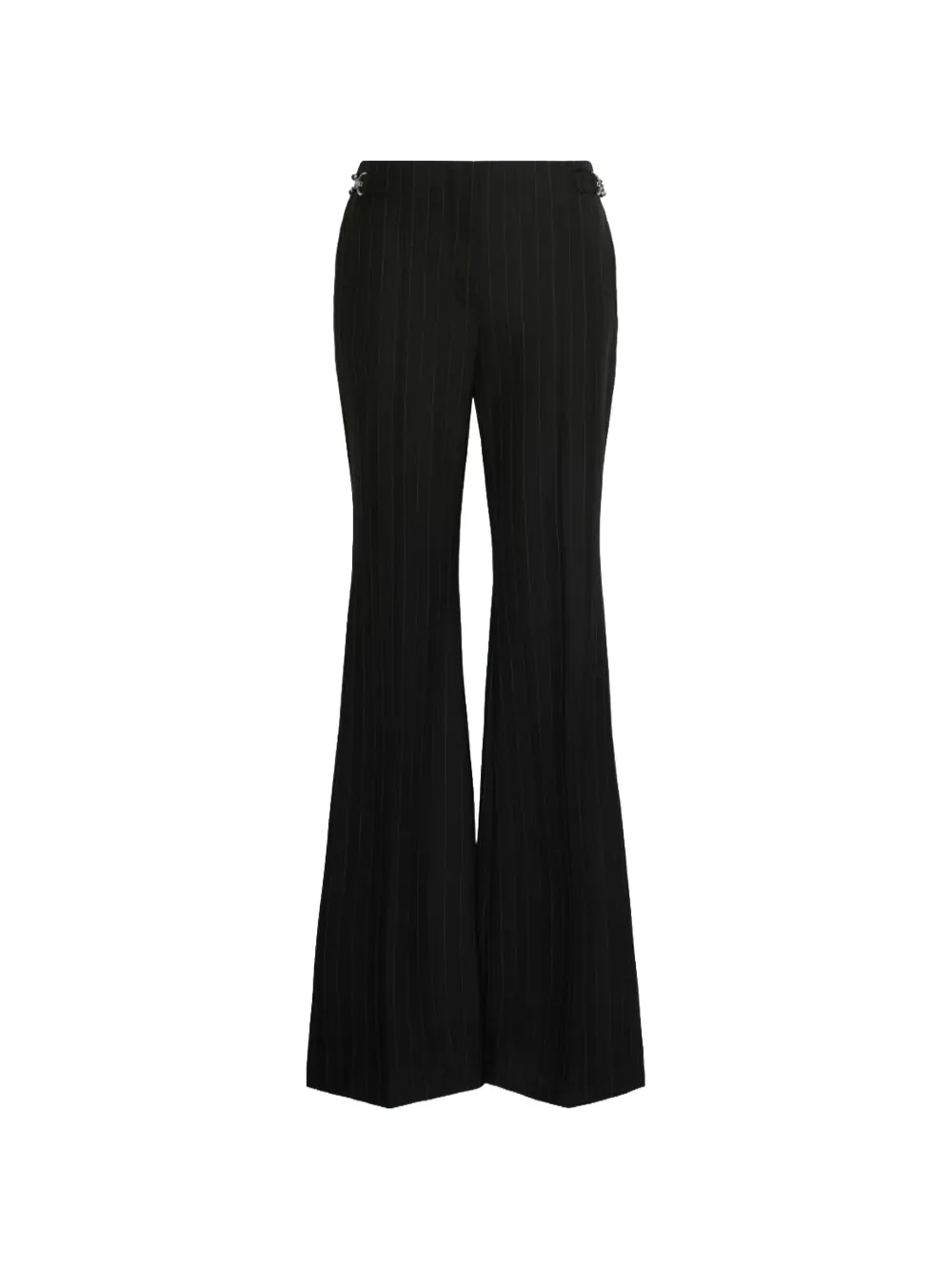 Sportmax pinstriped flared trousers Zwart