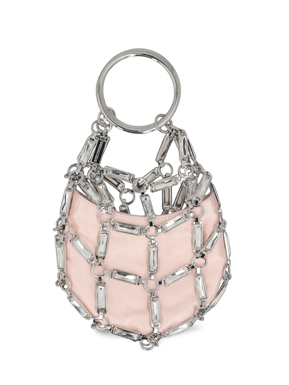 DSQUARED2 crystal-embellished ring-handle tote bag - Rosa