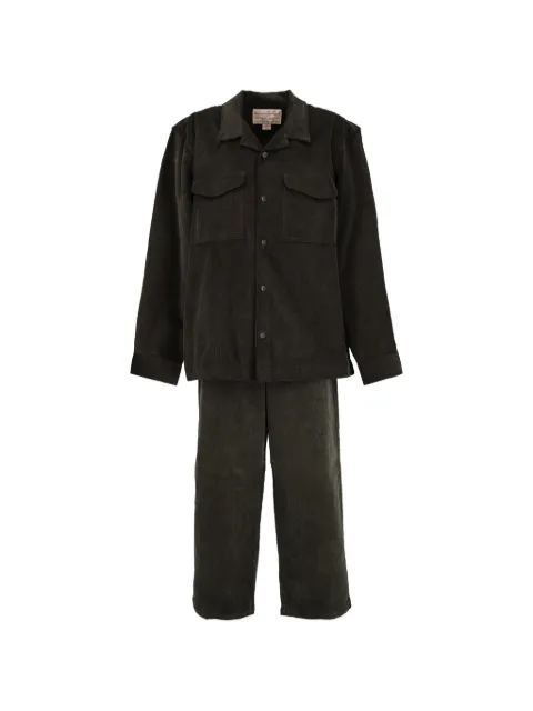Vintage corduroy trousers and shirt jacket set