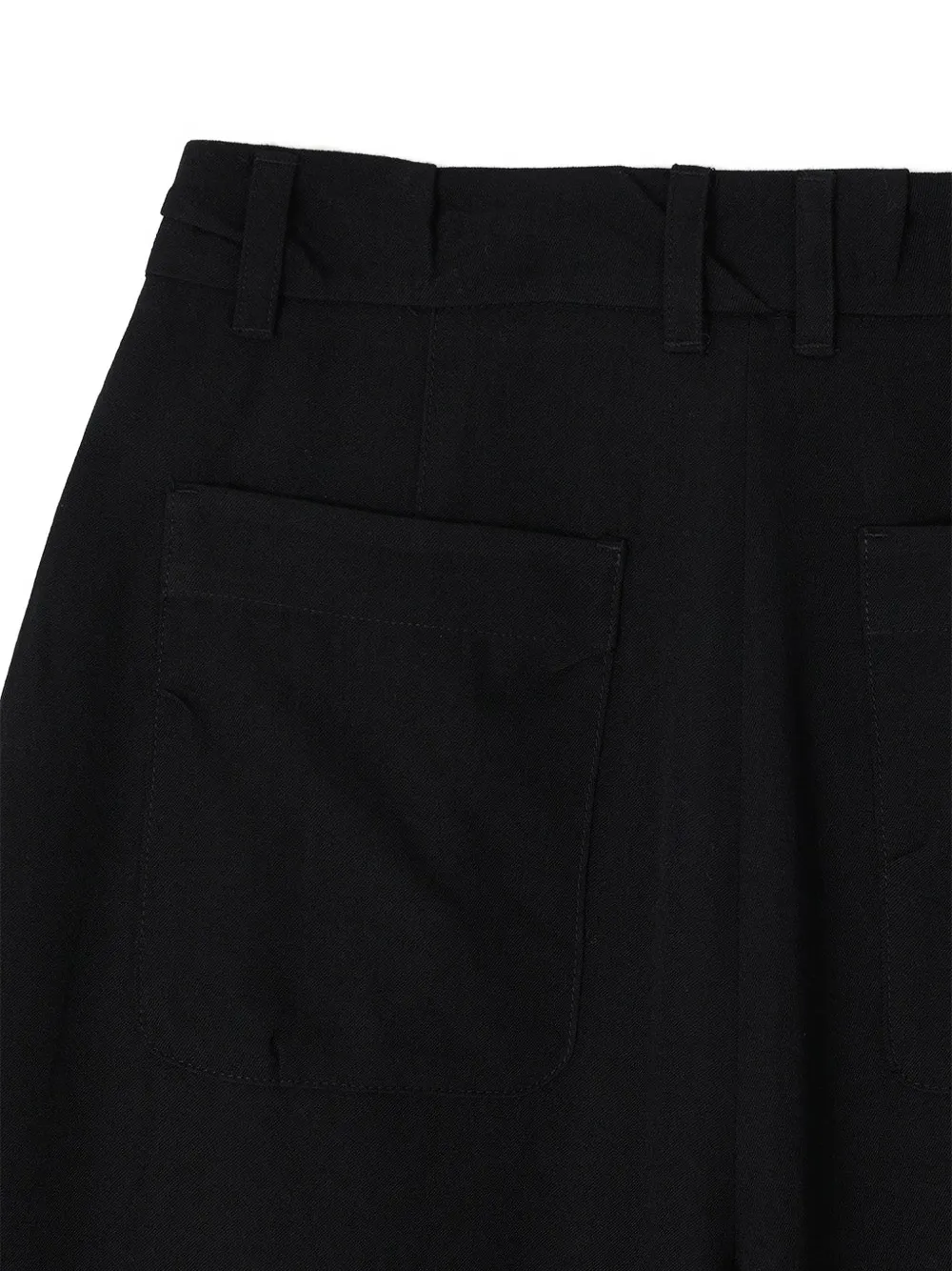 SONGZIO Torque pleated-detail trousers Zwart