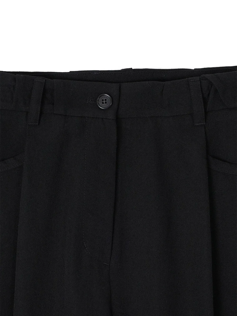 SONGZIO Torque pleated-detail trousers Zwart
