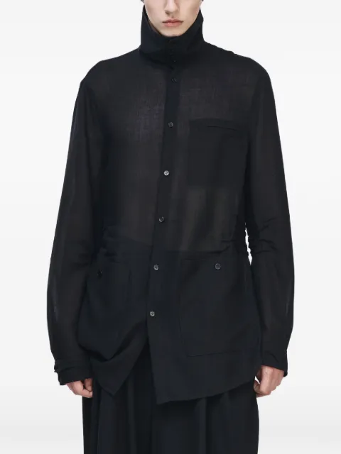 SONGZIO camisa Weld con cuello alto y paneles