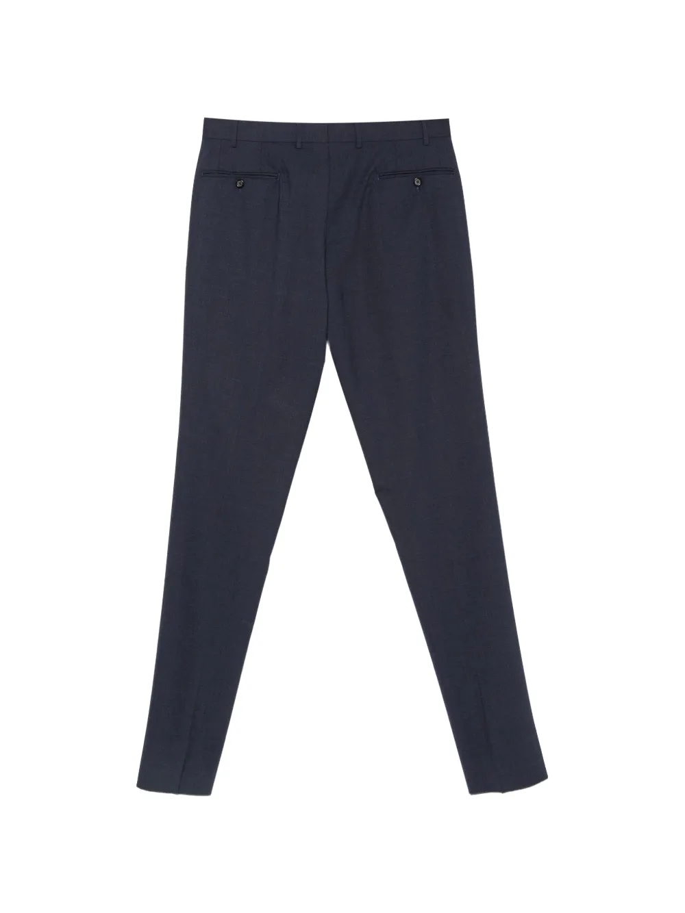 Canali pressed-crease tailored trousers Blauw