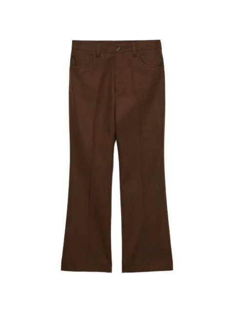 Prada logo-patch trousers