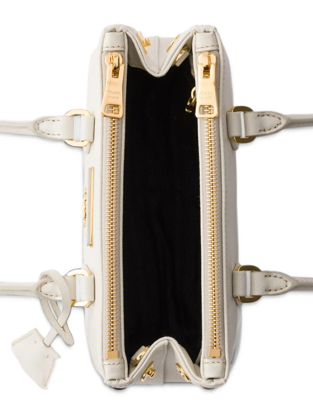 Prada Galleria Saffiano leather mini-bag Wit