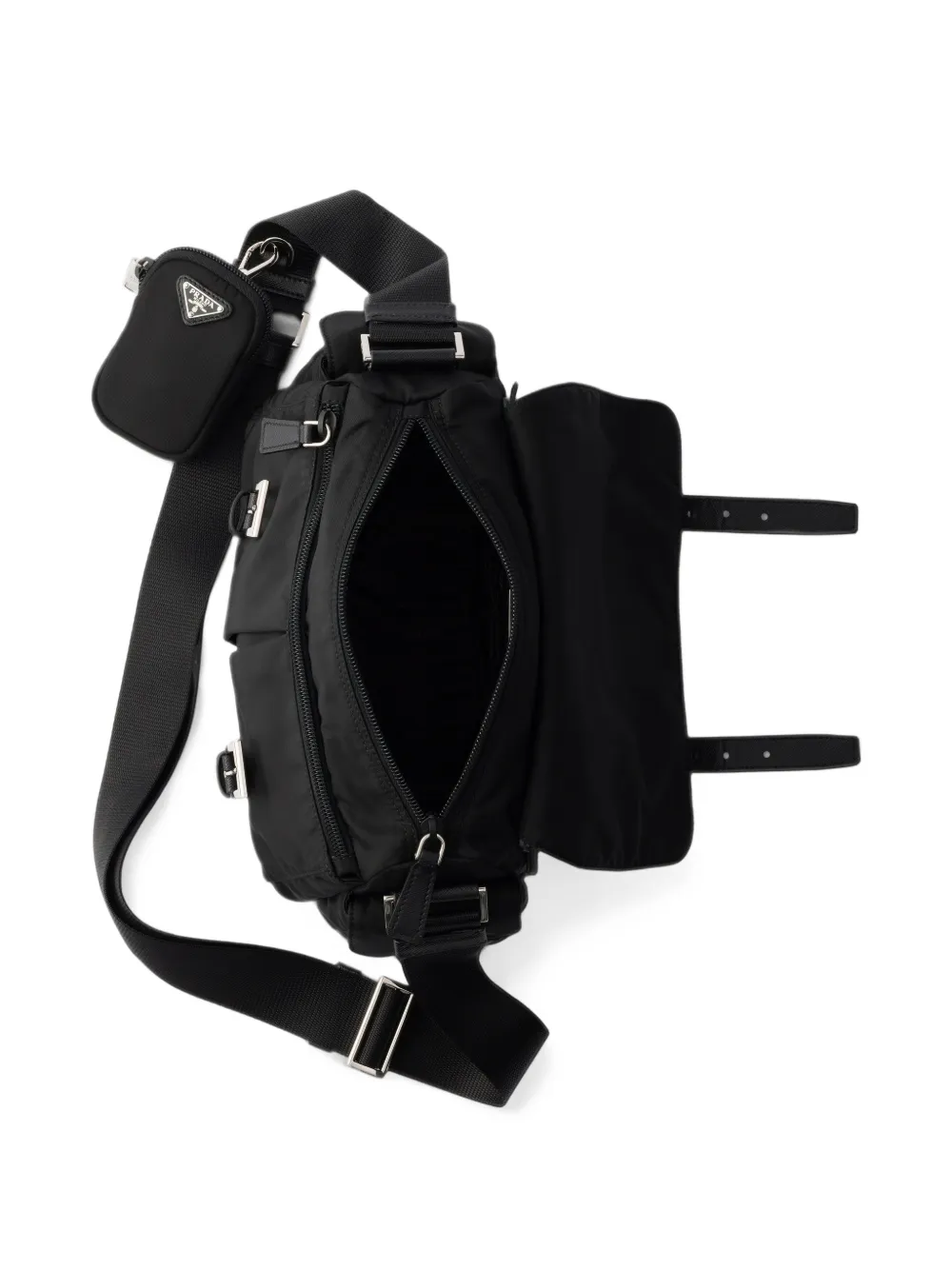 Prada medium Re-Nylon shoulder bag Zwart