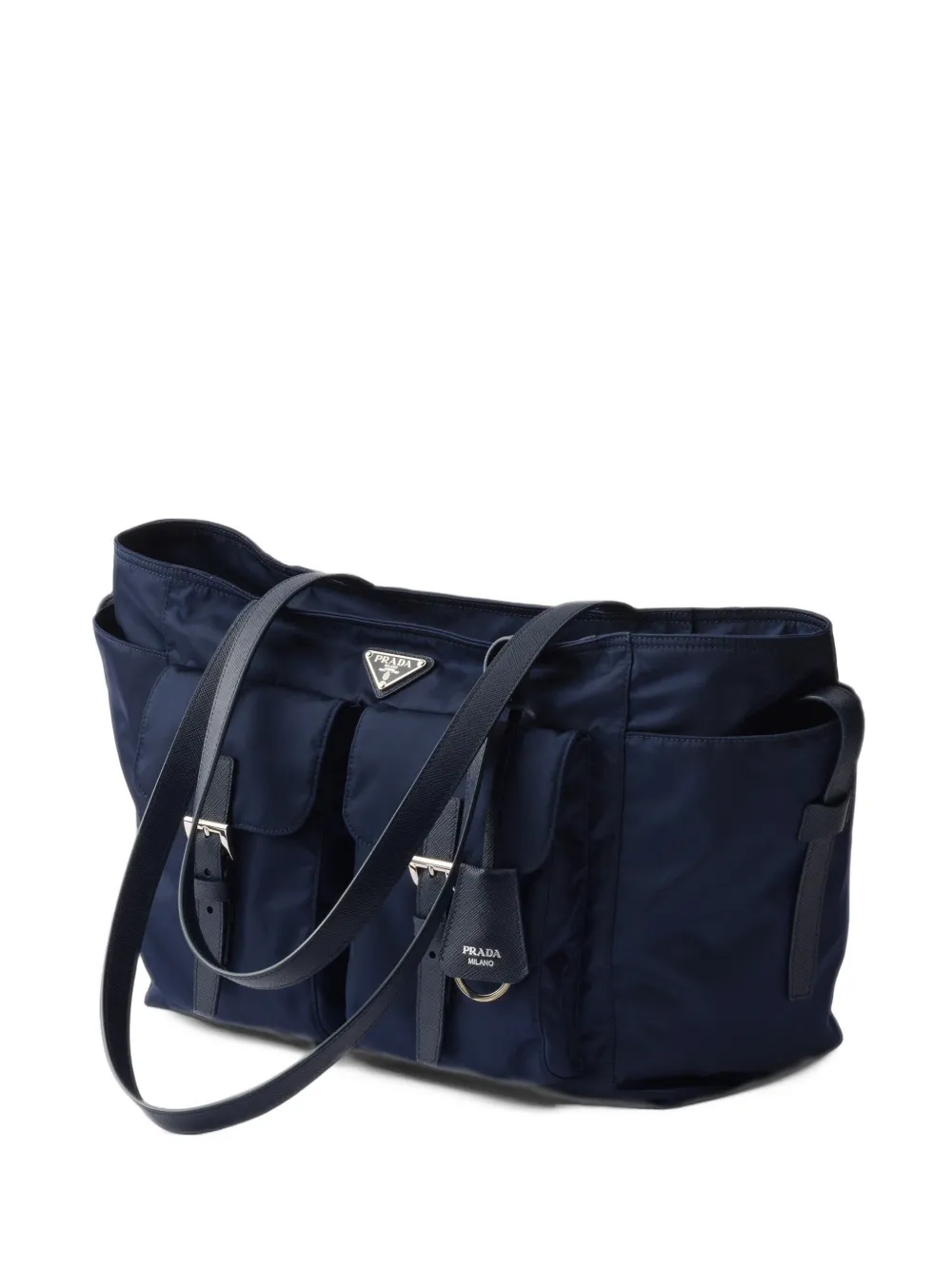 Prada Large Re-Nylon shopping bag Blauw