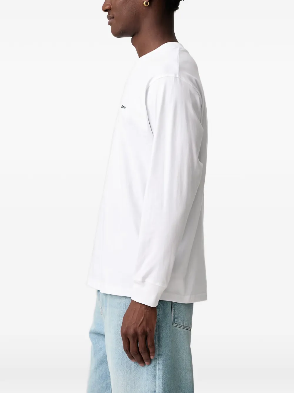 Barbour T-shirt met geborduurd logo Wit