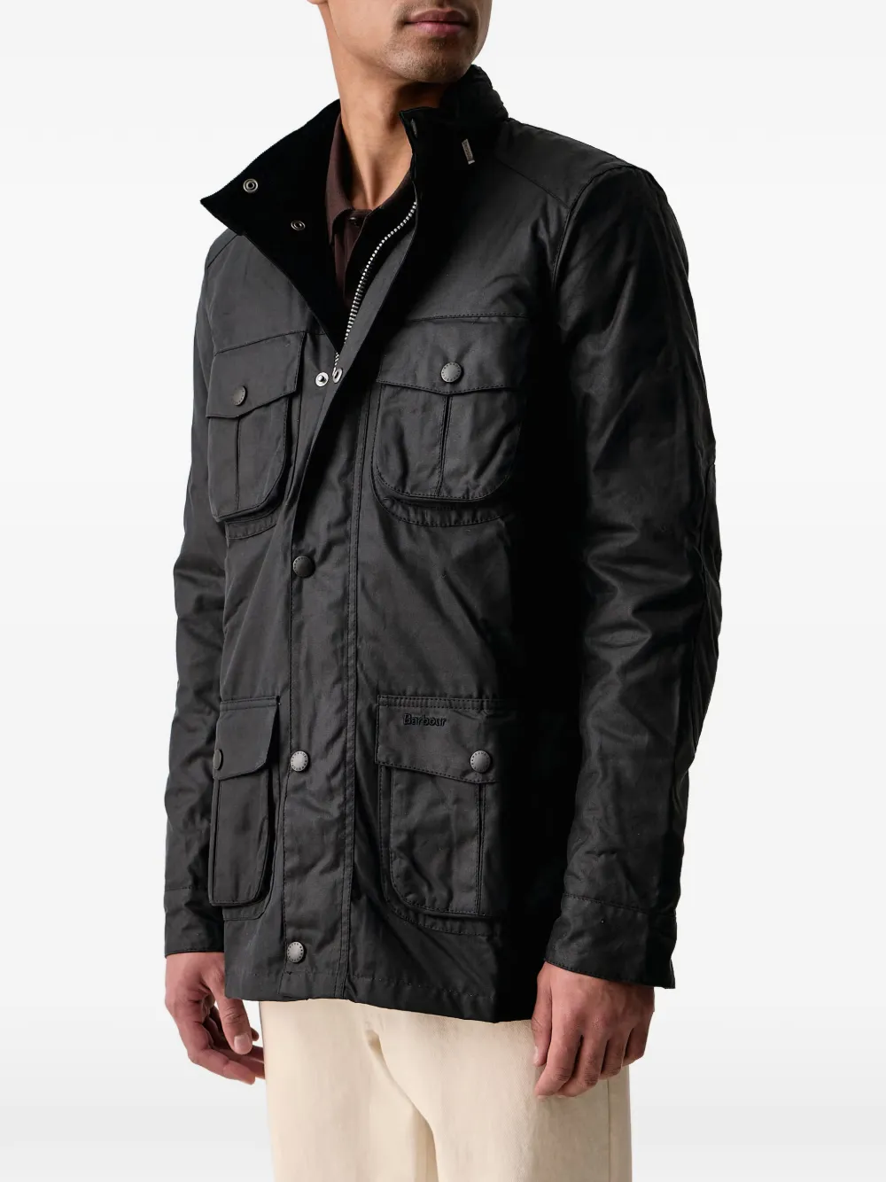 Barbour Corbridge waxed jacket Zwart