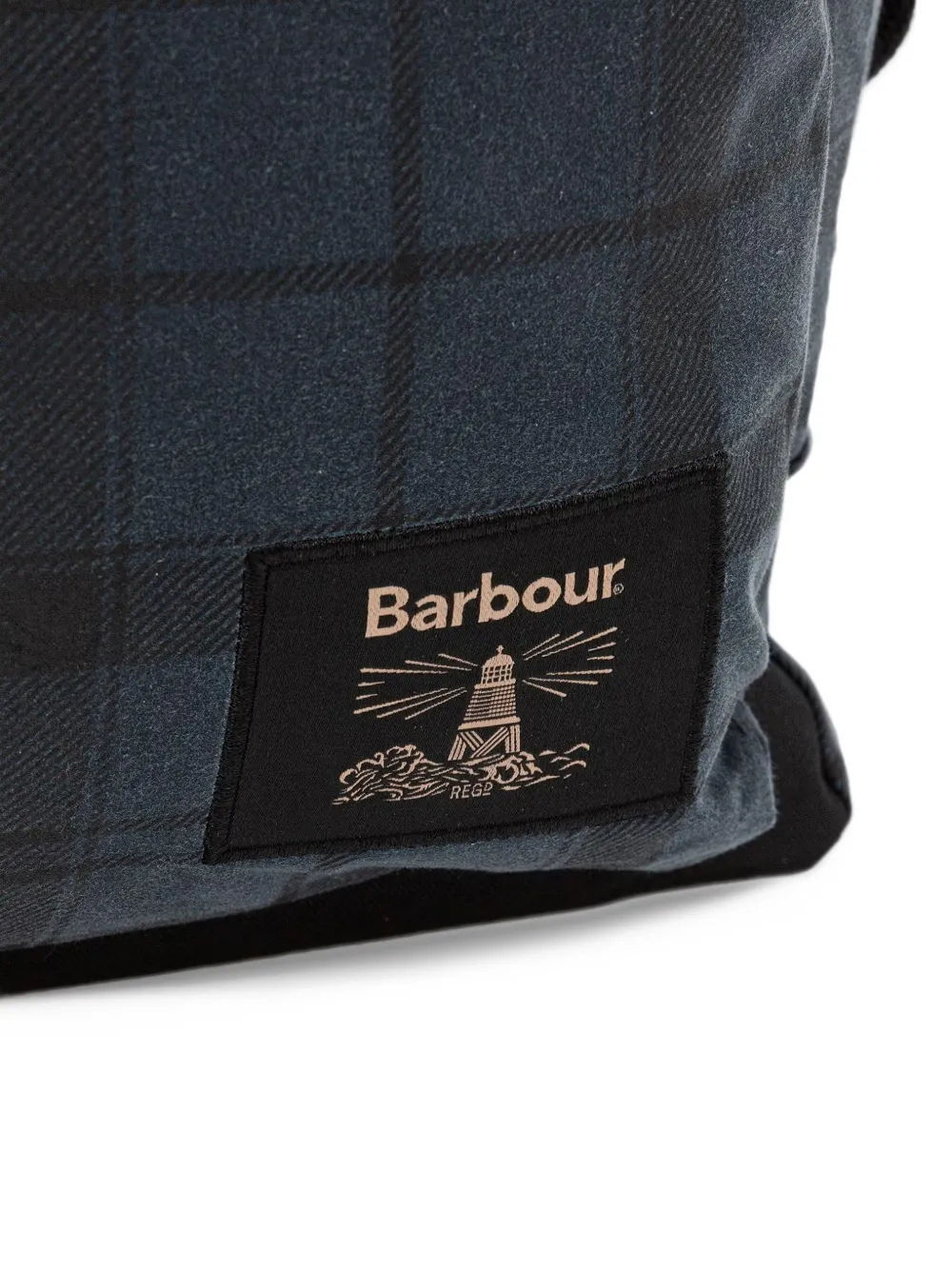 Barbour Field waxed backpack Blauw