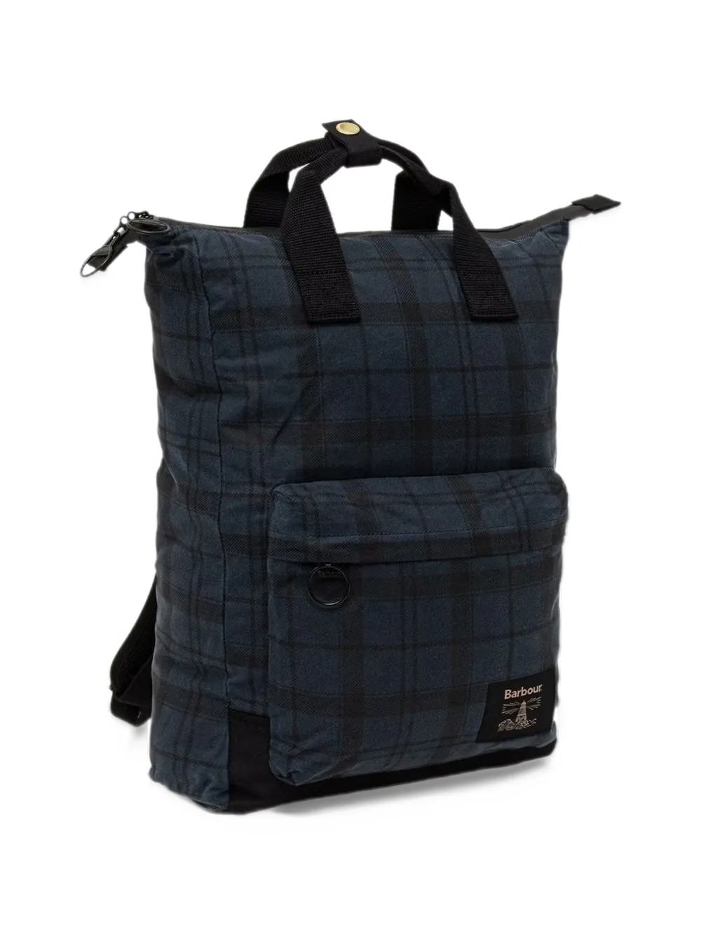 Barbour Field waxed backpack Blauw