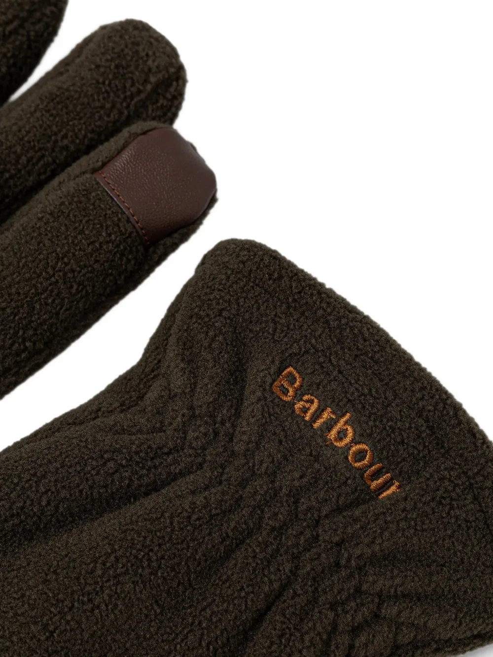 Barbour Coalford fleece gloves Groen
