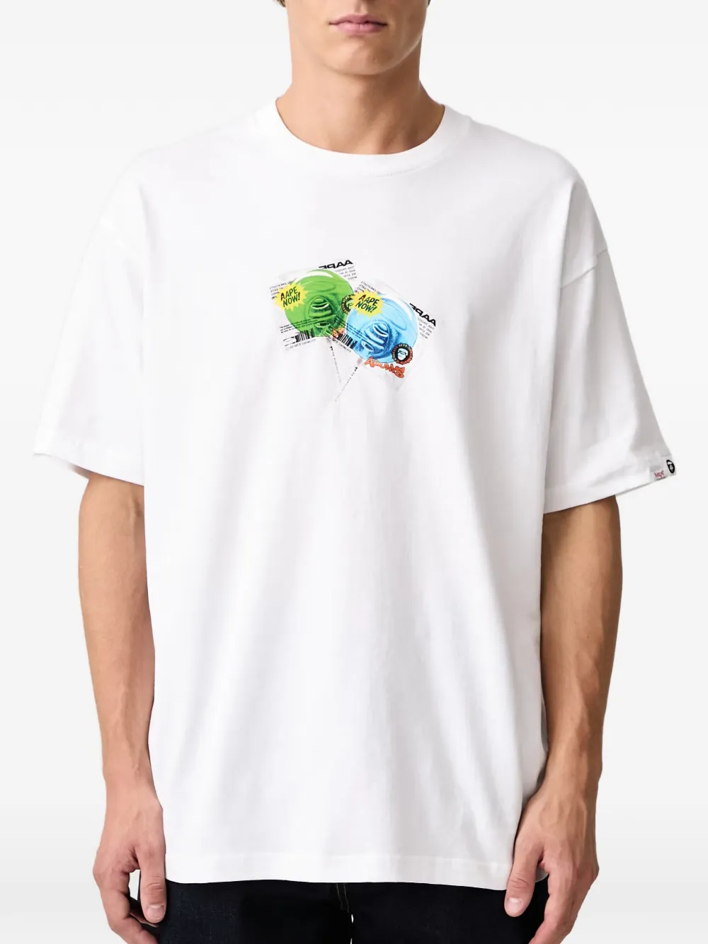 A.P.C. graphic-print T-shirt Wit