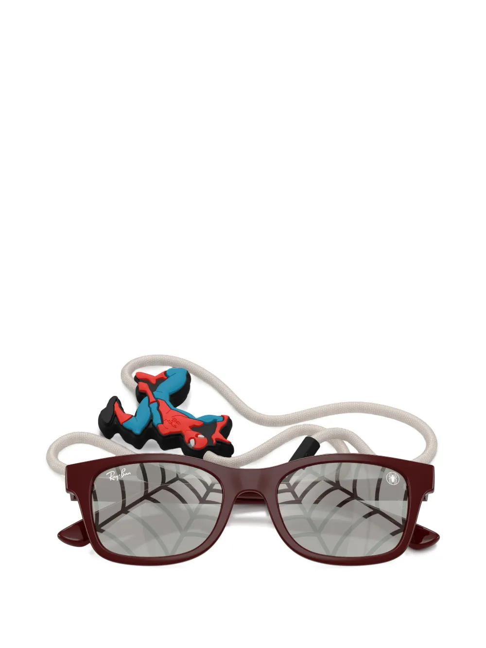 RAY-BAN JUNIOR Spiderman rectangle-frame sunglasses Rood