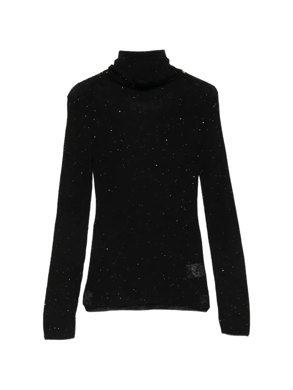 Eleh sequin-embellished roll-neck sweater - Nero