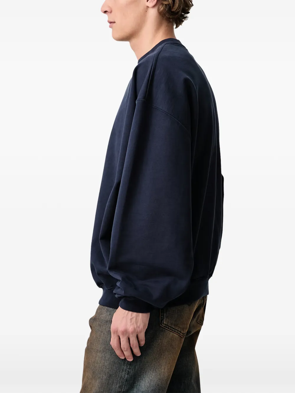 VETEMENTS L-esbian logo-print sweatshirt Blauw