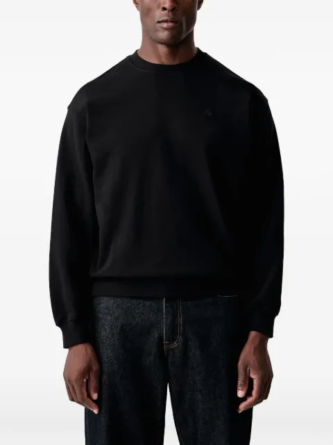 Benetton logo-embroidered crew-neck sweatshirt