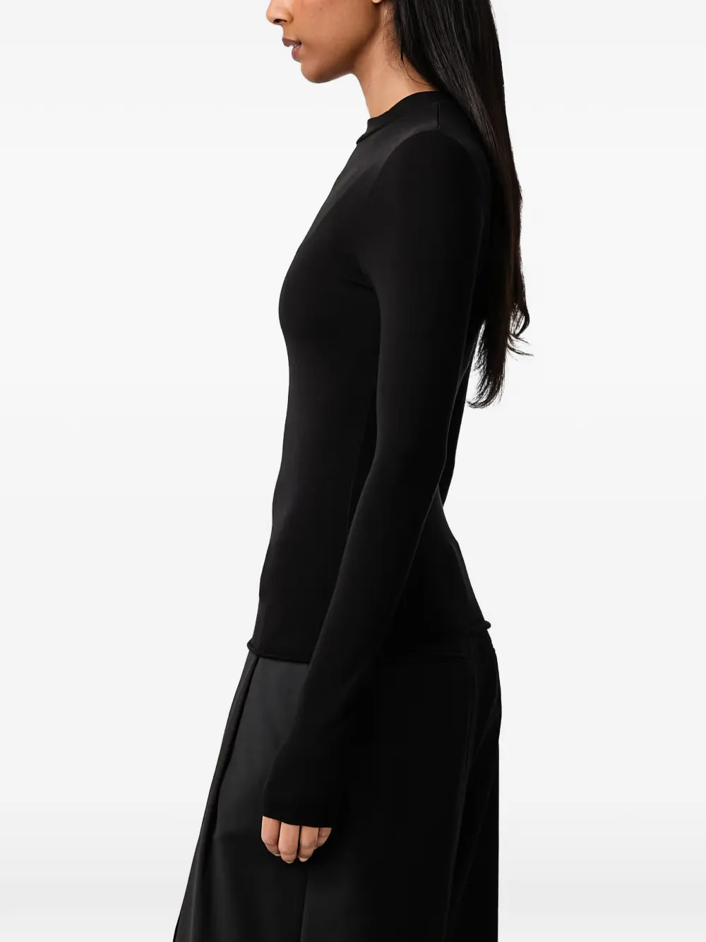 WRSTBHVR logo-patch long-sleeve T-shirt Zwart