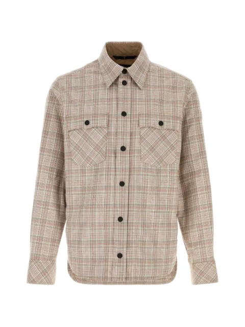 Moncler Grenoble check-pattern button-down shirt