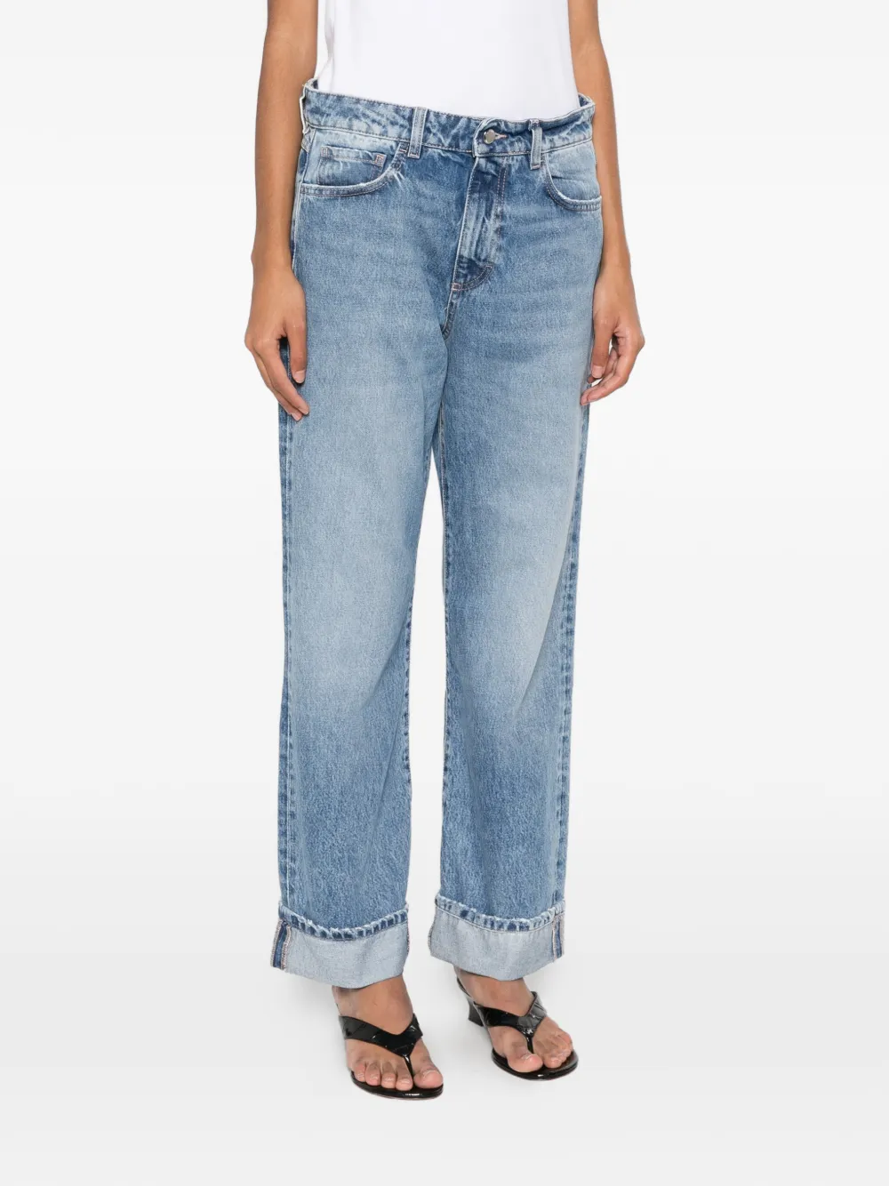 ICON DENIM Jeans met vervaagd effect Blauw
