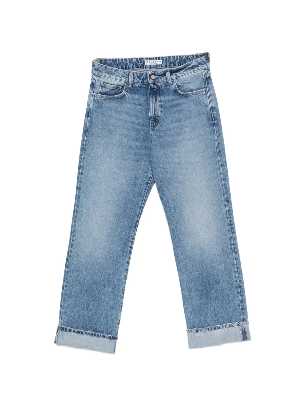 ICON DENIM Jeans met vervaagd effect Blauw
