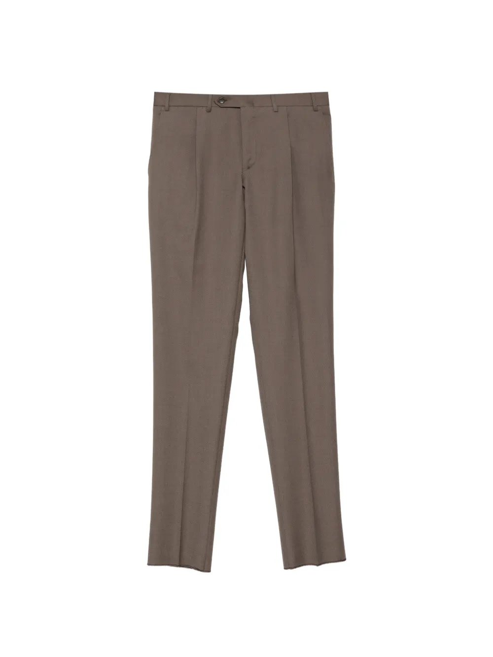 Canali pleated wool trousers Bruin