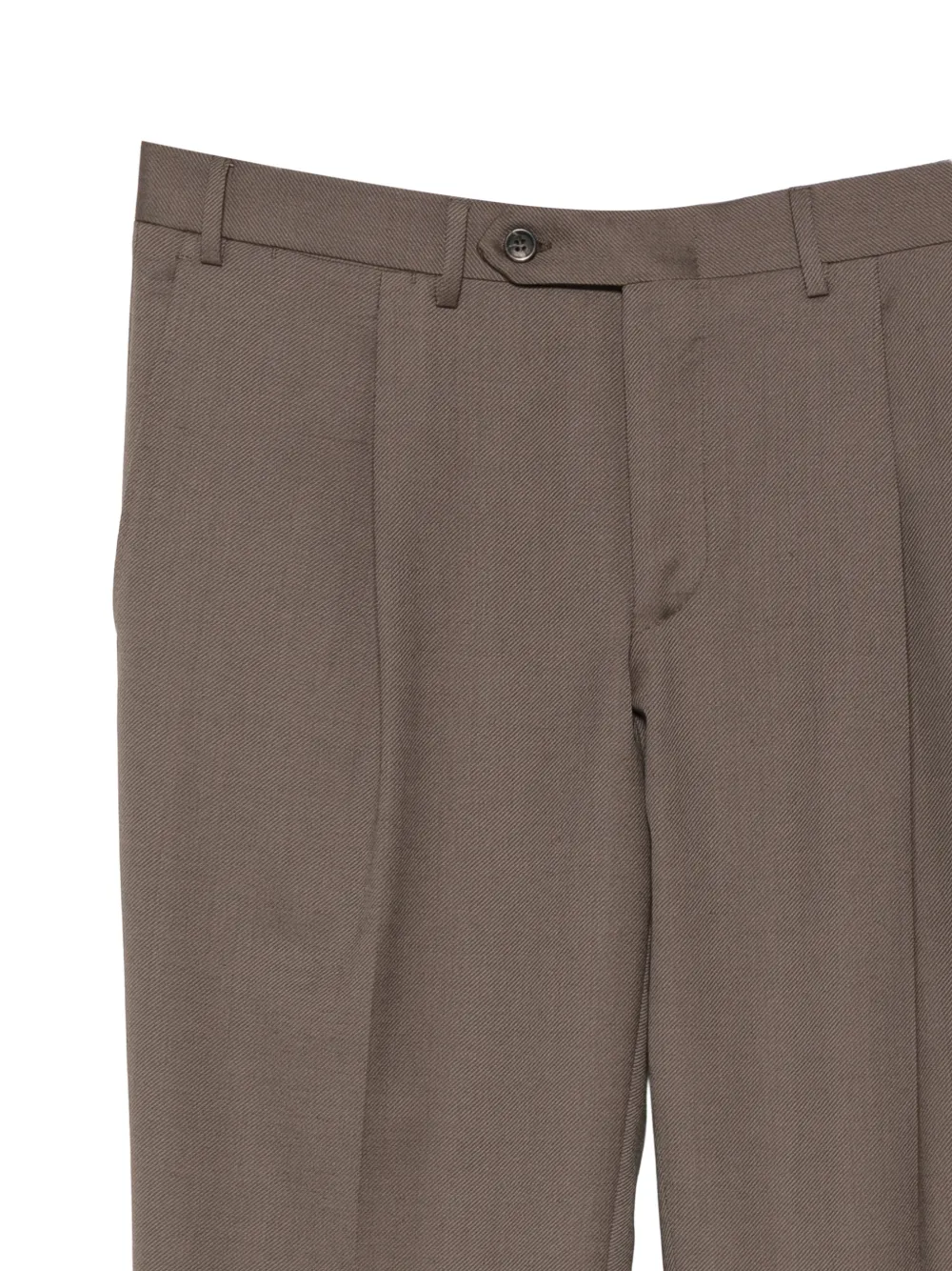 Canali pleated wool trousers Bruin