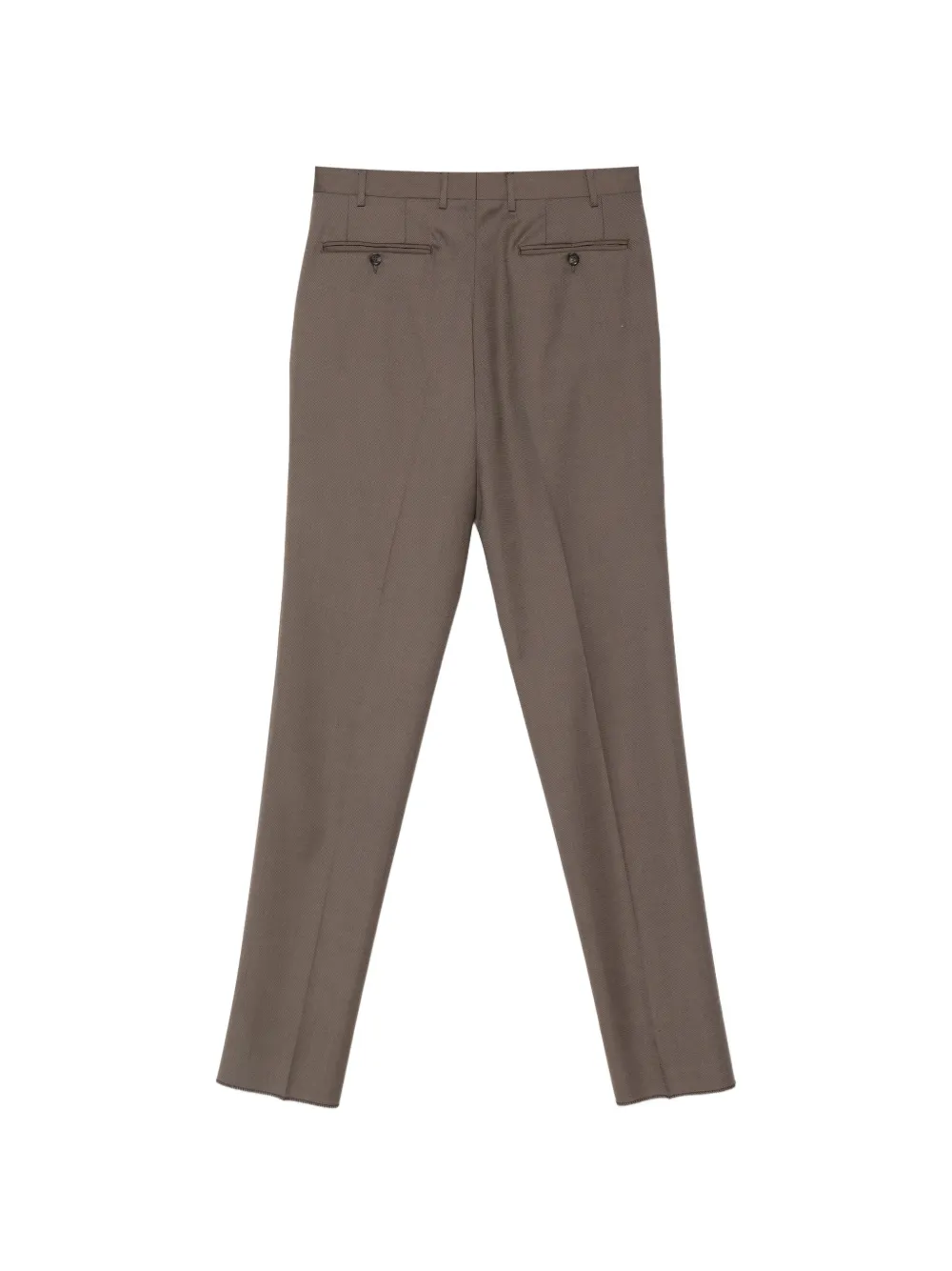 Canali pleated wool trousers Bruin