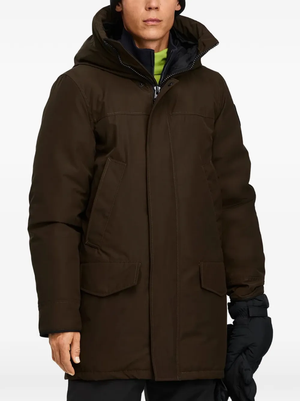 Canada Goose Langford hooded padded parka coat Bruin