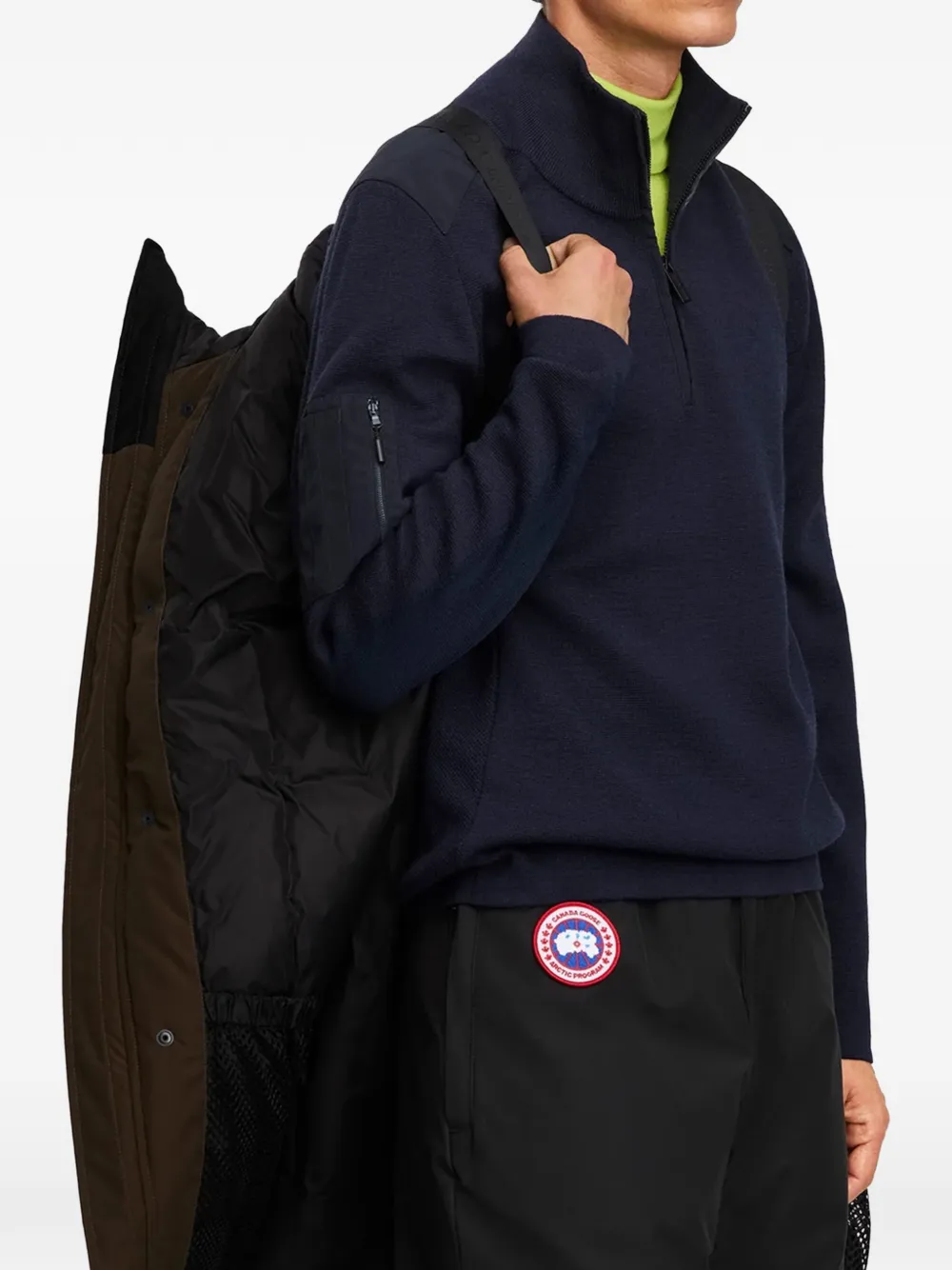 Canada Goose Langford hooded padded parka coat Bruin