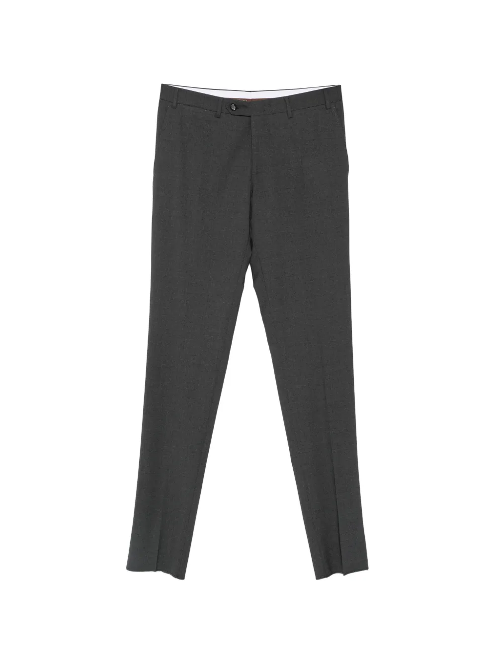 Canali pressed-crease tailored trousers Grijs