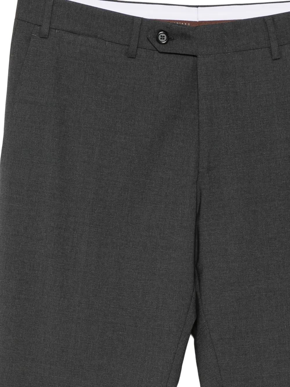 Canali pressed-crease tailored trousers Grijs
