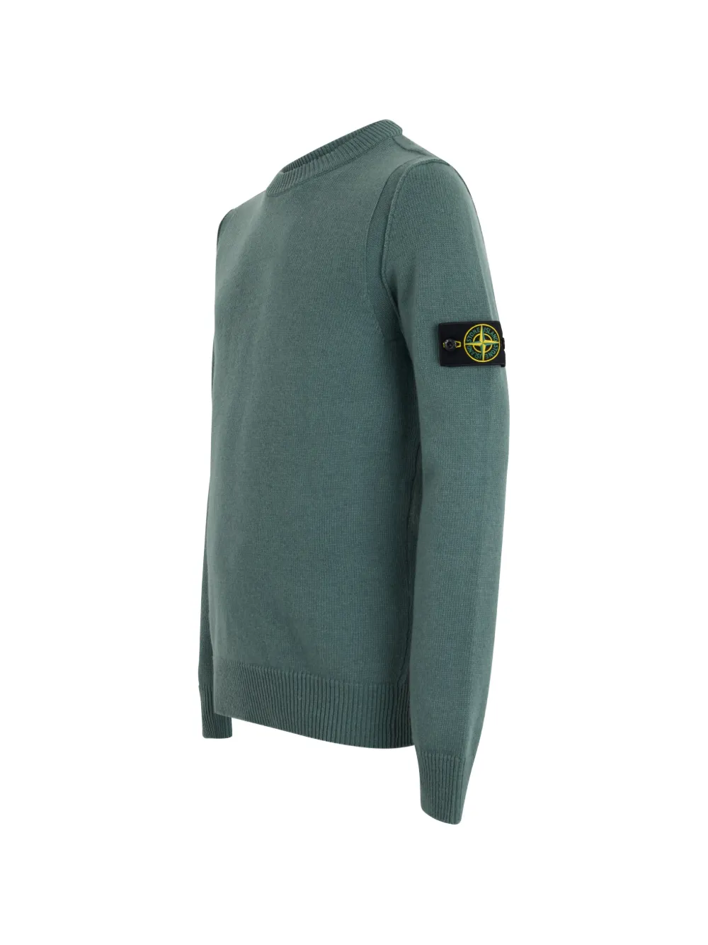 Stone Island 5100072 lambswool jumper Groen
