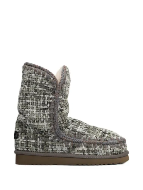 Mou Eskimo 24 crochet-trim boots