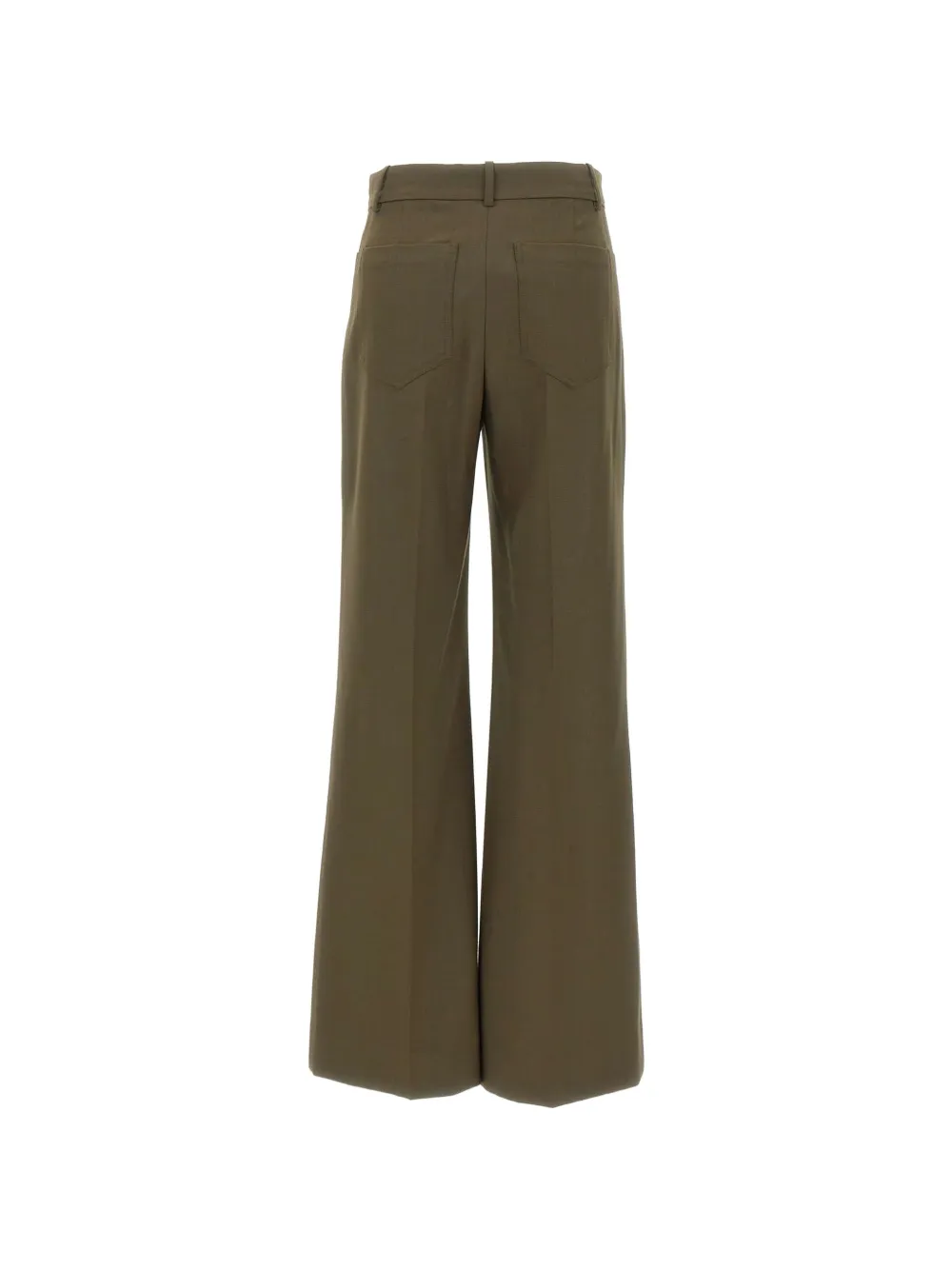 Victoria Beckham Alina wide-leg tailored trousers Groen