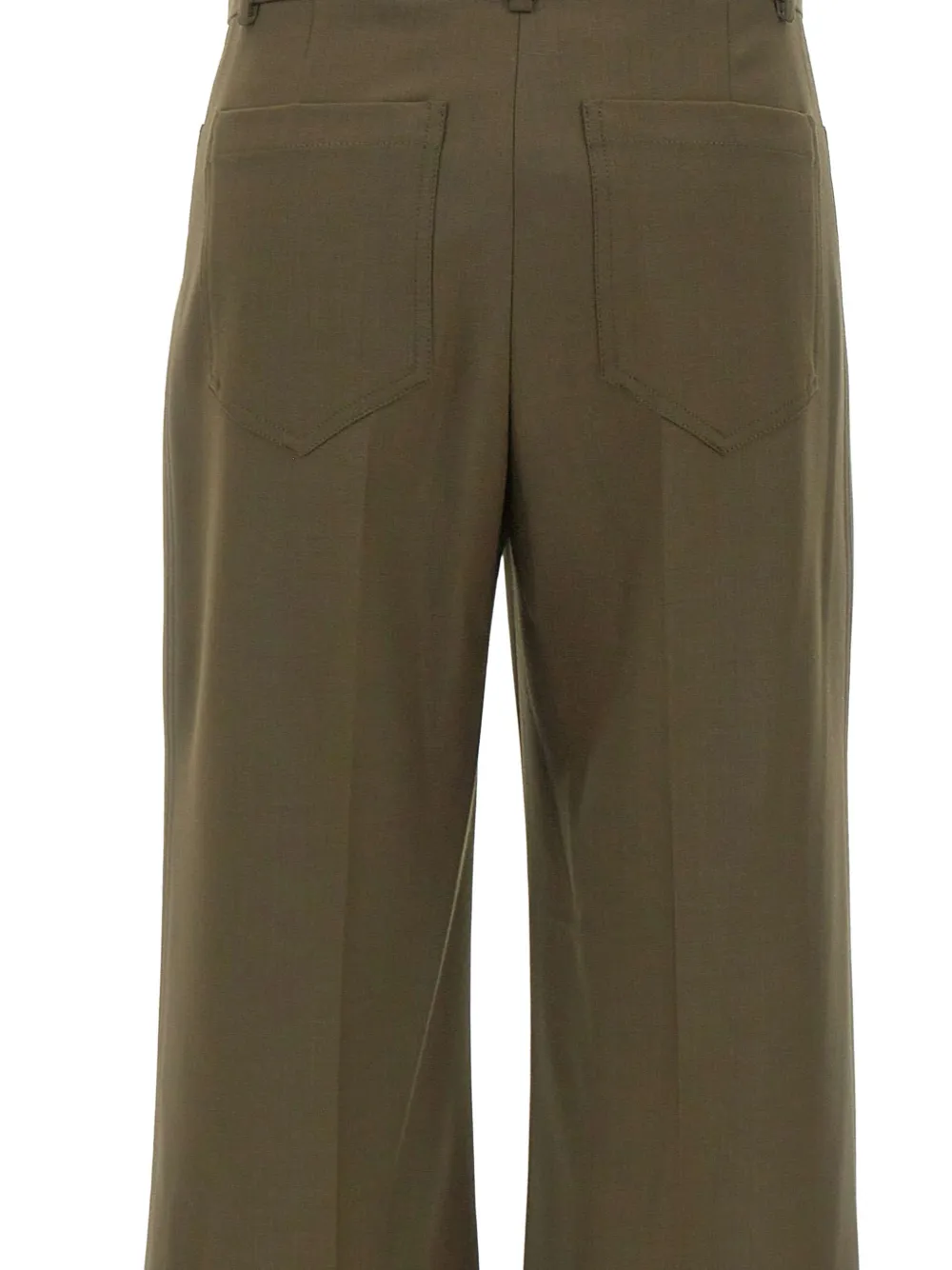 Victoria Beckham Alina wide-leg tailored trousers Groen