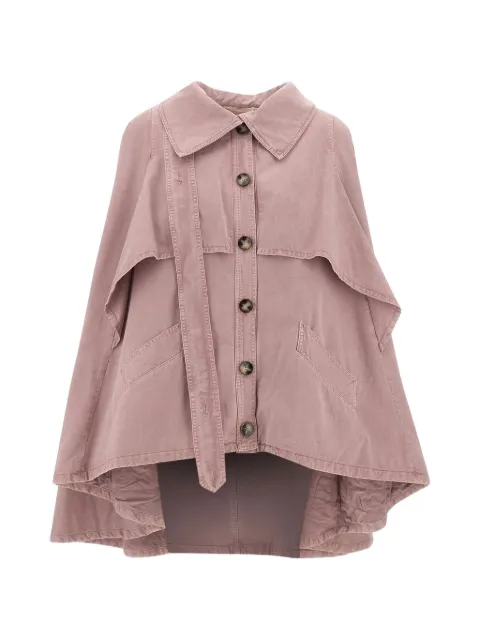 Blumarine layered asymmetric cape 