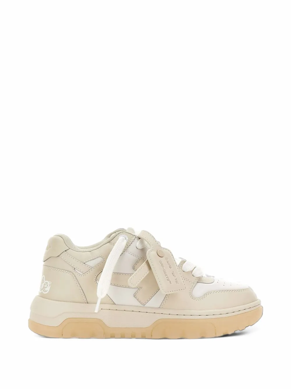 Off-White Out Of Office chunky varsity sneakers - Toni neutri