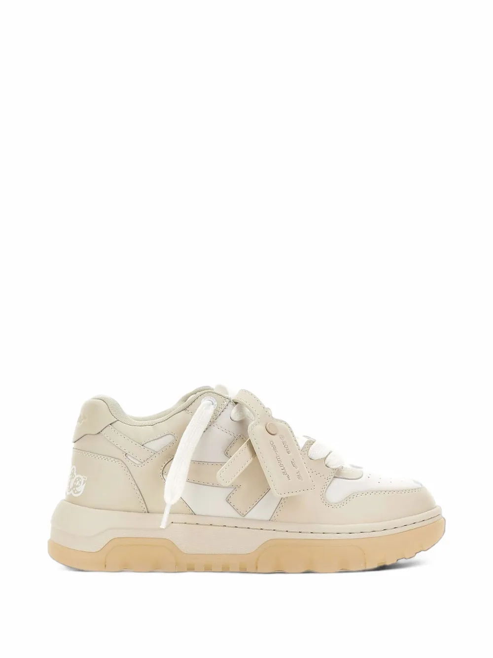 Off-White Out Of Office chunky varsity sneakers - Toni neutri