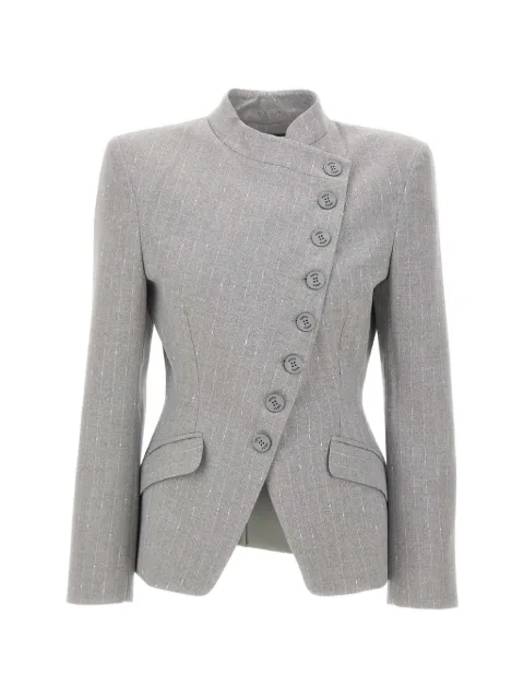 NISSA asymmetrical pinstripe blazer