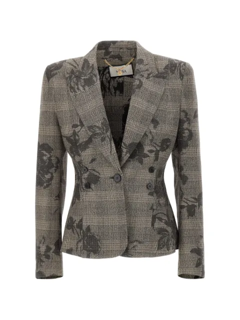 NISSA blazer ajustado con botones