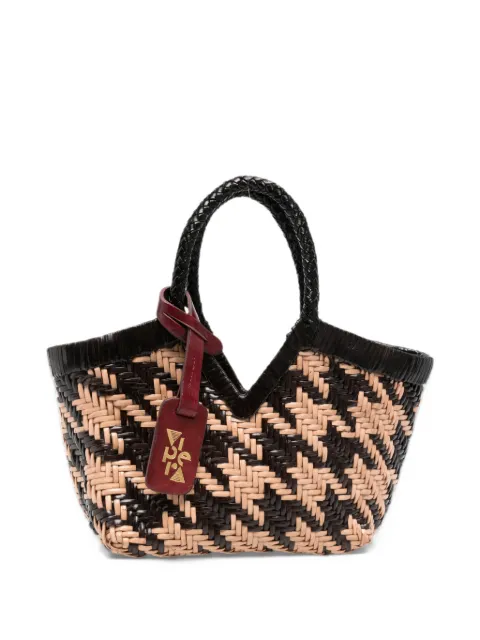 VIPERA Monet houndstooth-weave tote bag