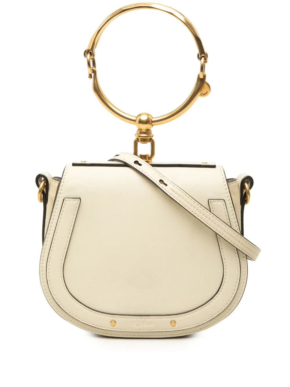Chloé Pre-Owned 2017 Small Leather Nile Bracelet satchel - Weiß