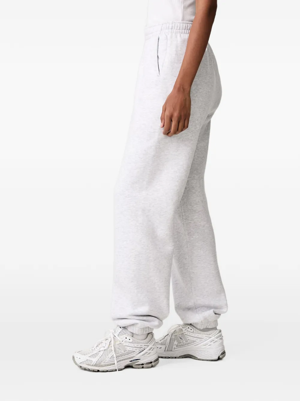Sporty & Rich Brianno Serif elasticated track pants Grijs