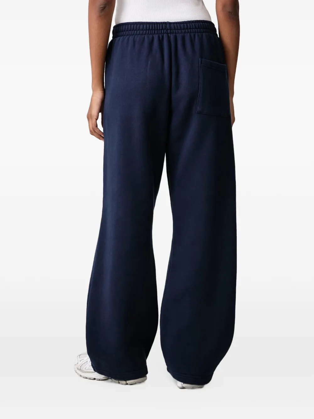 Sporty & Rich Blakely Serif logo-embroidered track pants Blauw